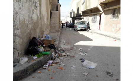 شوارع مخيم إربد تتحول لمكرهة صحية