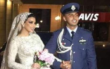 العزة والمجد والشموخ حاضرة بلباس الملازم أول الطيار الجبور يوم زفافه....الف مبروك.