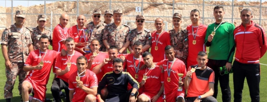 اختتام فعاليات بطولة خماسي كرة القدم لمديريات القوات المسلحة الأردنية  الجيش العربي.
