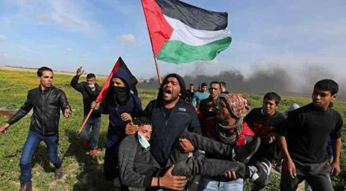 131 شهيدا خلال مسيرات العودة في قطاع غزة.