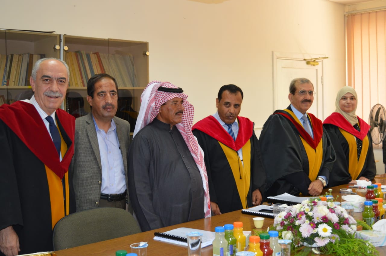 شهادة الدكتوراة للعميد م ناصر القضاه من الجامعة الأردنية في الاقتصاد الدولي.