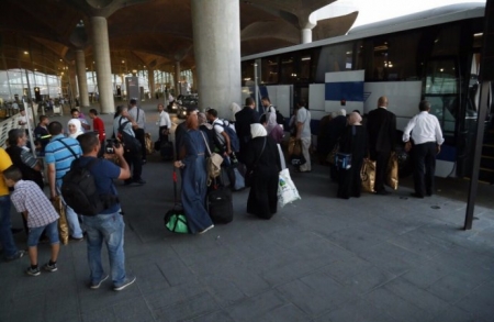 500 حاج فلسطيني يغادرون عبر مطار الملكة علياء