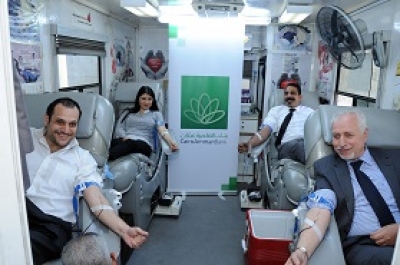 بنك القاهرة عمان ينظم حملة تبرع بالدم لموظفيه
