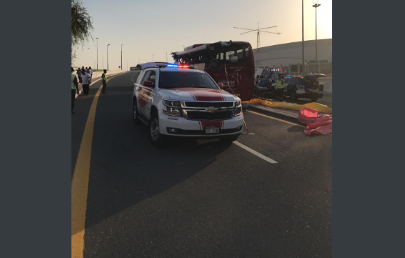 عاجل.. وفاة 15 راكبا في حادث باص في الإمارات