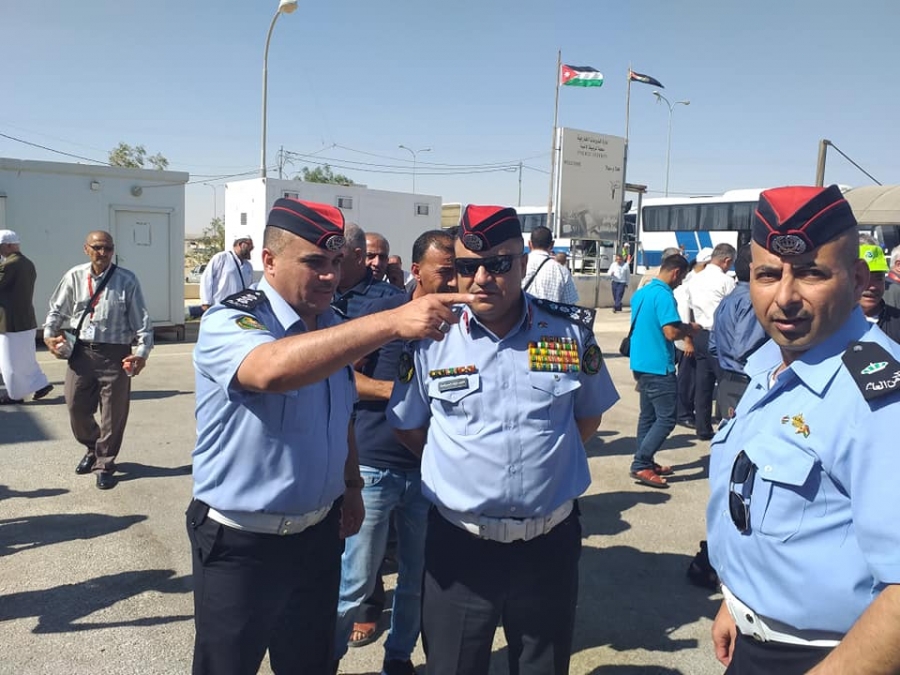 مدير الدوريات الخارجية يستقبل حجاج فلسطين بمحطة الزميلة الأمنية... صور