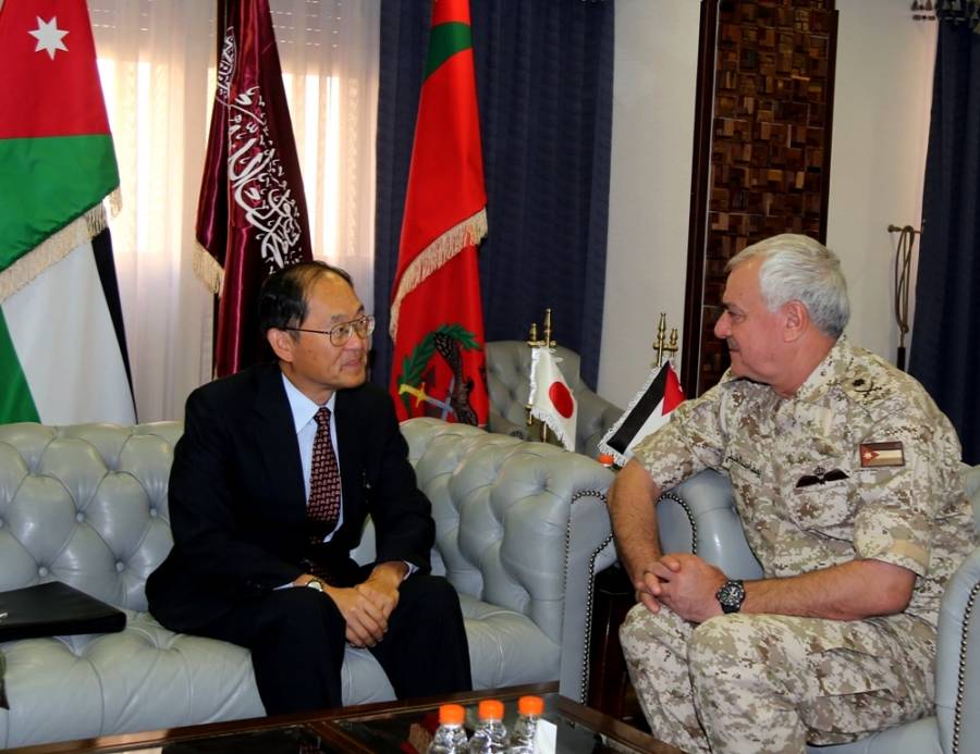 الحنيطي  يستقبل السفير الياباني