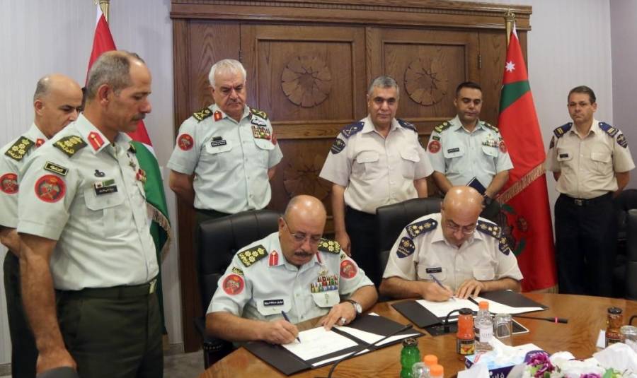 توقيع مذكرة تفاهم بين القوات المسلحة ودائرة الجمارك الأردنية