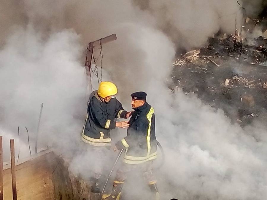 إخماد حريق منجرة في العاصمة
