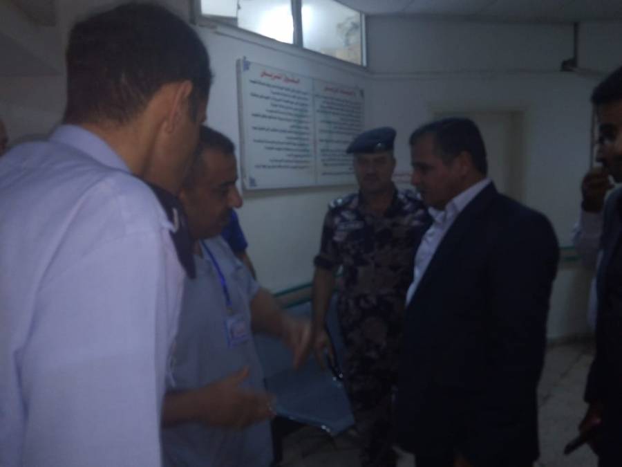 الدلابيح يتفقد مصابي حادث عجلون