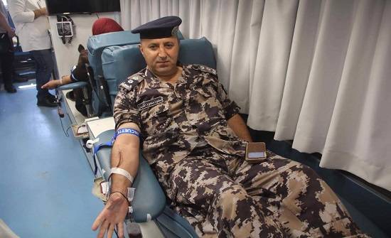 الدفاع المدني تنظم يوما طبيا للتبرع بالدم في لواء الموقر