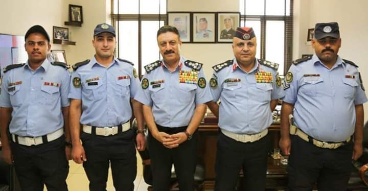 العميد باكير يكرم العباسي والهنداوي والتميمي من إدارة الدوريات الخارجية