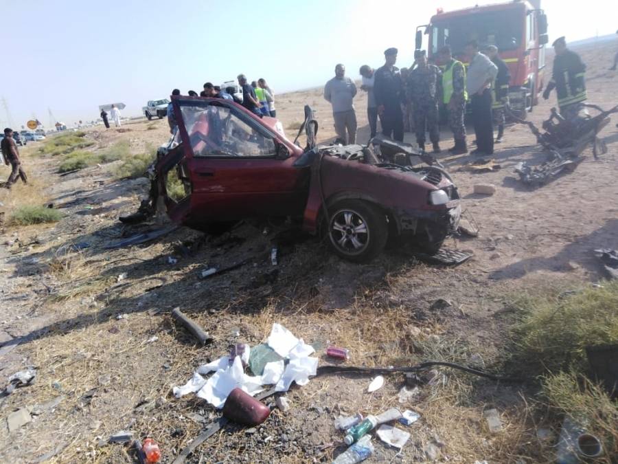 9 إصابات بحادث تصادم في الكرك