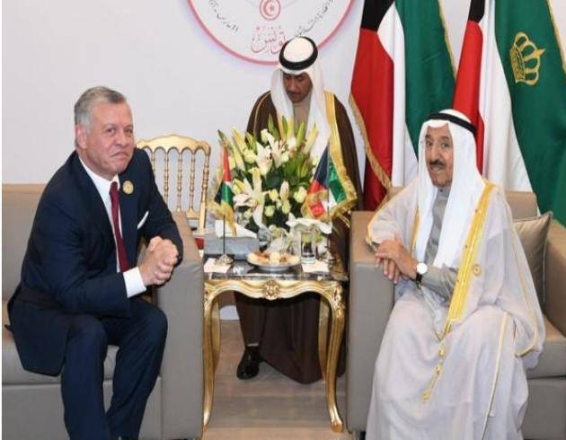 الملك يتصل بأمير الكويت: الكويتيون بين أهلهم وعزوتهم في الأردن
