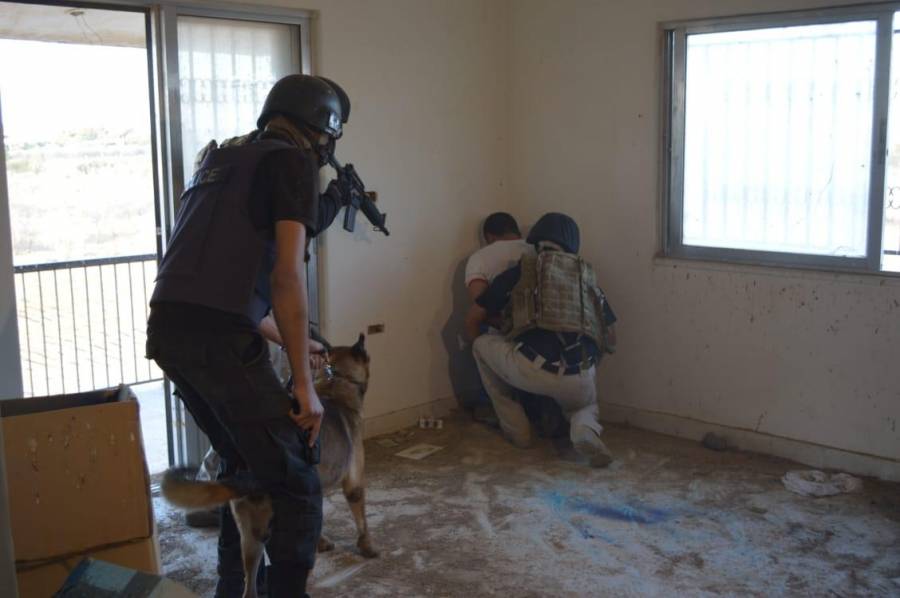 شرطة البادية  تداهم شخصاً مطلوباً ومصنفاً بالخطير والمسلح في البادية الشمالية