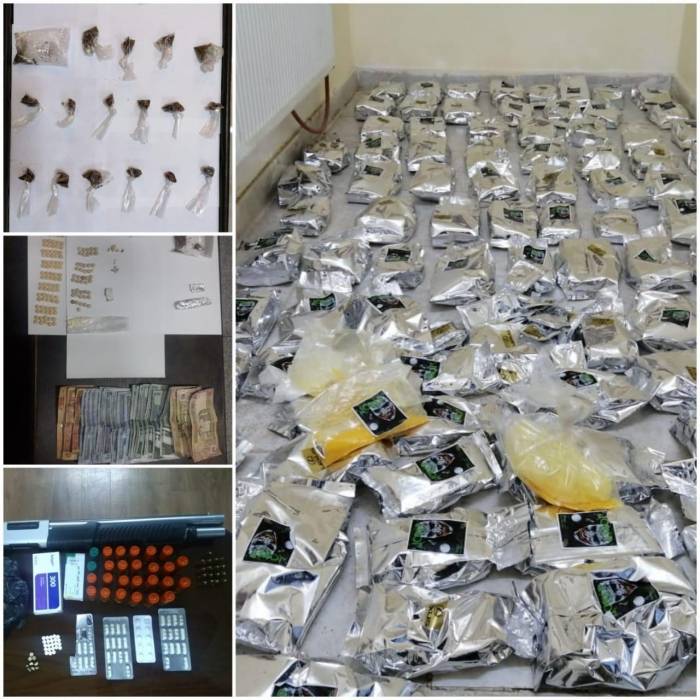 المخدرات تلقى القبض على 32 مروجاً وتضبط بحوزتهم كميات كبيرة من المواد المخدرة وسلاح ناري....صور