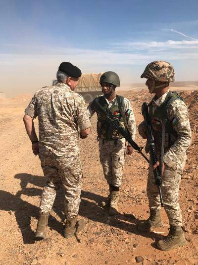 اللواء الحنيطي  يتفقد الواجهة الحدودية الشرقيه... صور