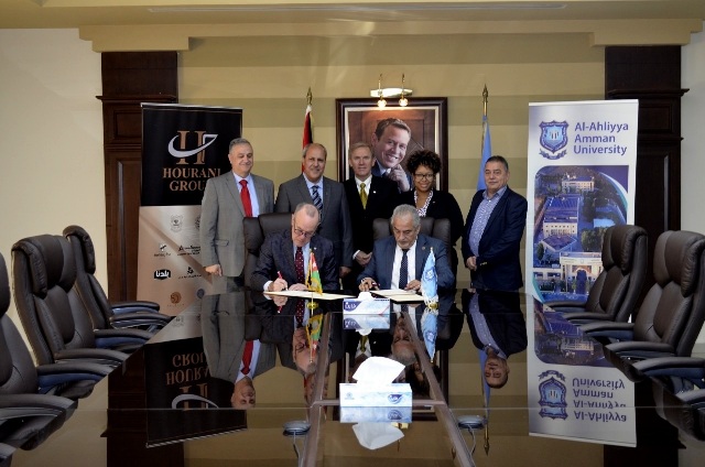اتفاقية تعاون مشترك بين جامعة عمان الاهلية  ومعهد الخرسانة الامريكي