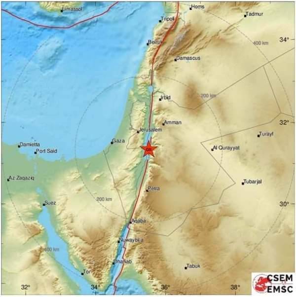 هزات أرضية تضرب البحر الميت