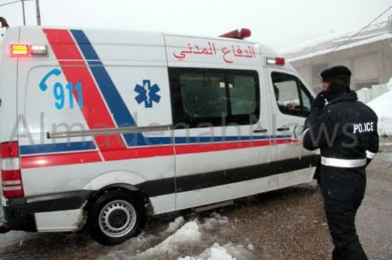 أربعة  إصابـــات إثـــر حادث تصادم في الشونة الجنوبية