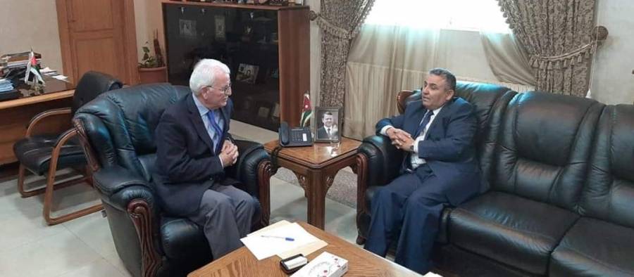 محي الدين توق وزير  التعليم العالي والبحث العلمي يستقبل نقيب المهندسين الزراعيين