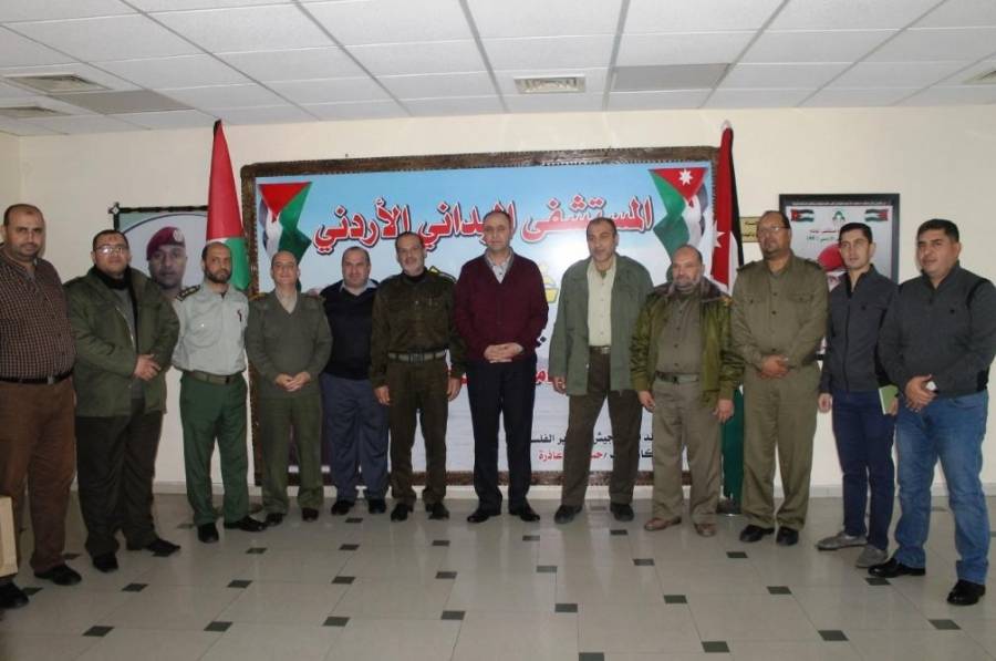 وفد من الخدمات الطبية العسكرية في غزة يزور المستشفى الميداني الأردني