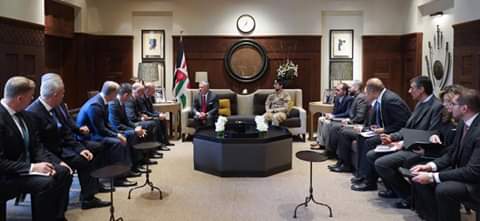 جلالة الملك عبدالله الثاني وسمو ولي العهد، يلتقيان رئيس جمهورية أديغيا ووزير الدفاع الياباني  ورئيس قوات الدفاع الأسترالية