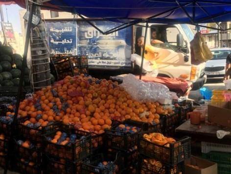 حملة لإزالة البسطات في وسط البلد