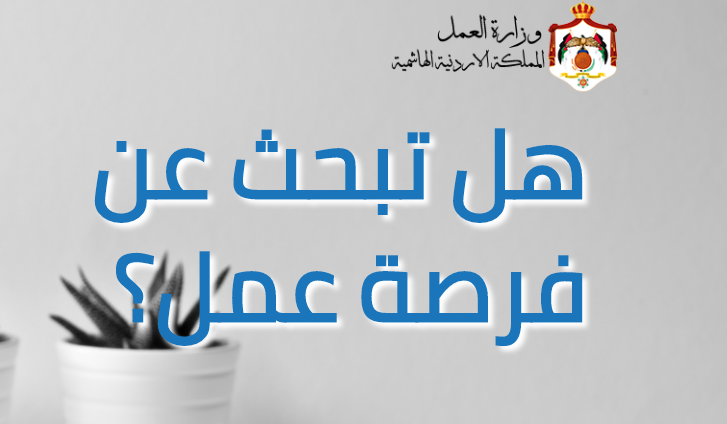 وزارة العمل تعلن عن فرص عمل وتدعو للتقديم عن طريق المنصة الوطنية