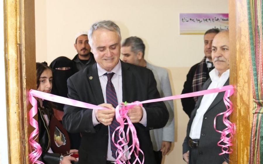 افتتاح قاعة حاسوب ومعرض إعادة تدوير في مدرسة جامعة الحسين بن طلال التطبيقية
