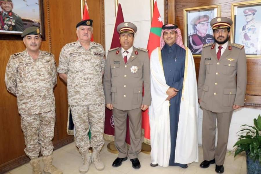 وســام الاستحقـاق العسكـري الأردنـي  للعميد الركن شافي بن محمد آل شافي