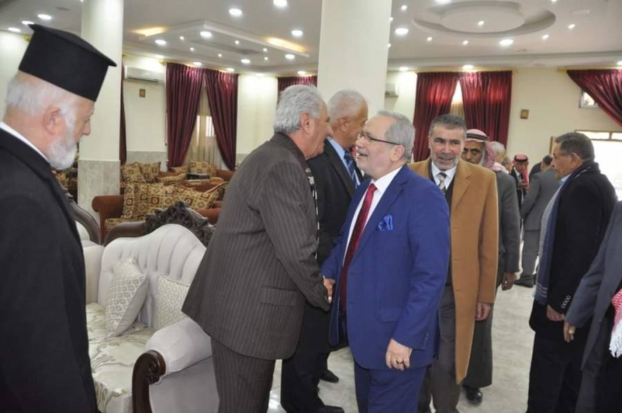 زيارة حزب الوسط الإسلامي إلى بيت الفحيص في مدينة السلط