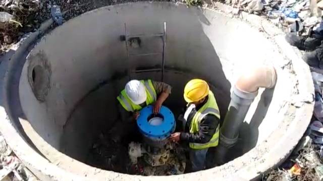 المياه : الانتهاء من اعمال اصلاح اعتداء خط ناقل الديسي في القطرانة