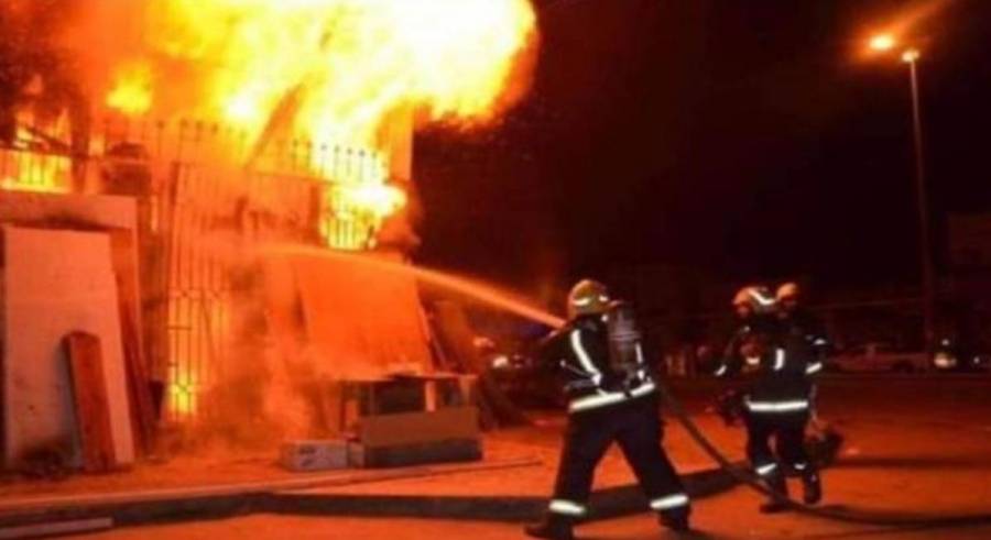 الدفاع المدني يخمد حريق منزل في عبين بعجلون