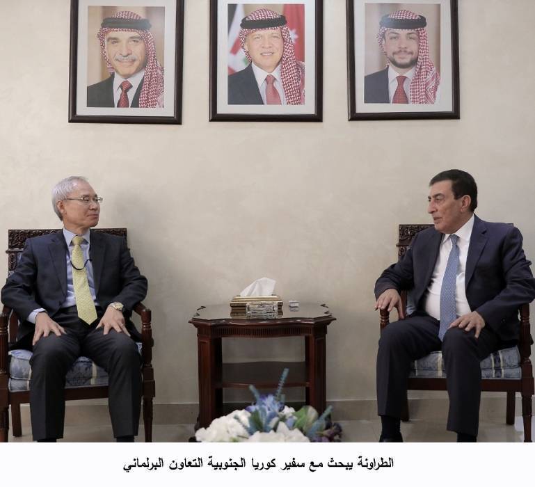 الطراونة يبحث مع سفيري كوريا الجنوبية وكندا التعاون البرلماني