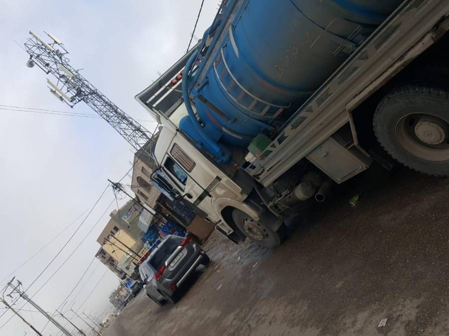 توقيف وحجز صهريج مياه وصاحبه معبأ بمياه عادمة