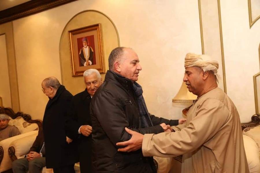 العضايلة يعزّي  بوفاة االسلطان قابوس