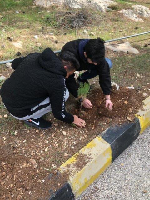 جامعة عمان الأهلية تشارك باحتفالات المملكة بيوم الشجرة