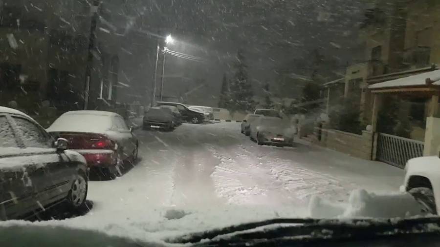 آخر تحديثات الأرصاد الأردنية حول المنخفض القطبي وثلوج الثلاثاء