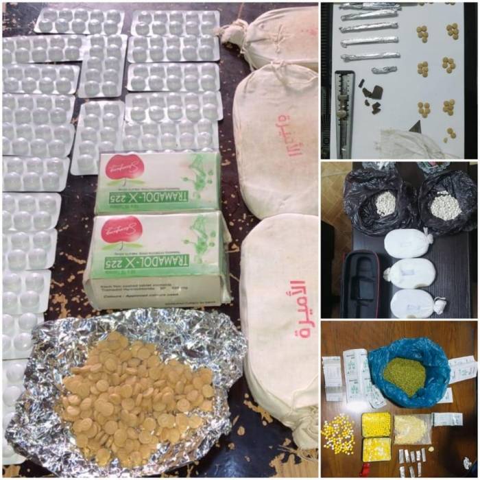 بالفيديو والصور...القبض على ٢٣ شخصا بحوزتهم مخدرات واسلحة نارية