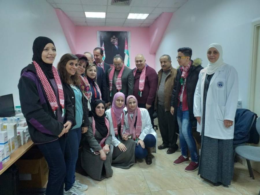 مدينة الامير محمد للشباب وبالتعاون مع محافظة الزرقاء  يشاركون في حملة الديوان الملكي تحت عنوان كرمال صحتك