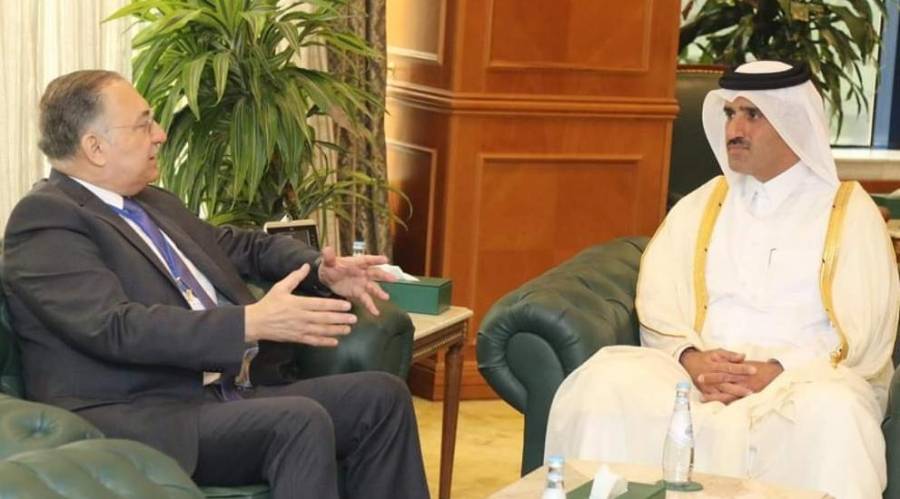 حجازي يبحث مع نظيره القطري سبل تعزيز التعاون بين هيئتي النزاهة في البلدين