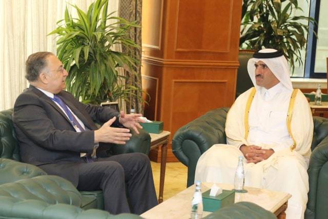 حجازي يبحث مع نظيره القطري سبل تعزيز التعاون بين هيئتي النزاهة في البلدين