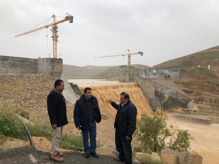 امين عام وزارة المياه والري يتفقد سد الوالة  تخزين السدود يرتفع الى ١٩٠ مليون م ٣ بنسبة ٥٧٪؜