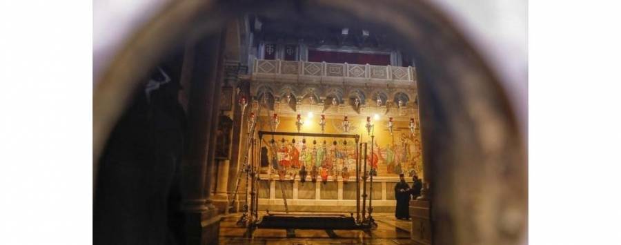 كنيسة القيامة مغلقة في عيدها للمرة الأولى منذ نحو 100 عام