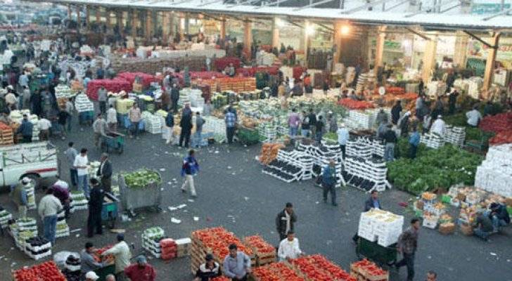 350 طنا واردات سوق العارضة المركزي من الخضار