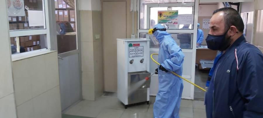 تعقيم مستشفى الحسين في السلط بالتعاون مع مبادرة الاردنية السويدية