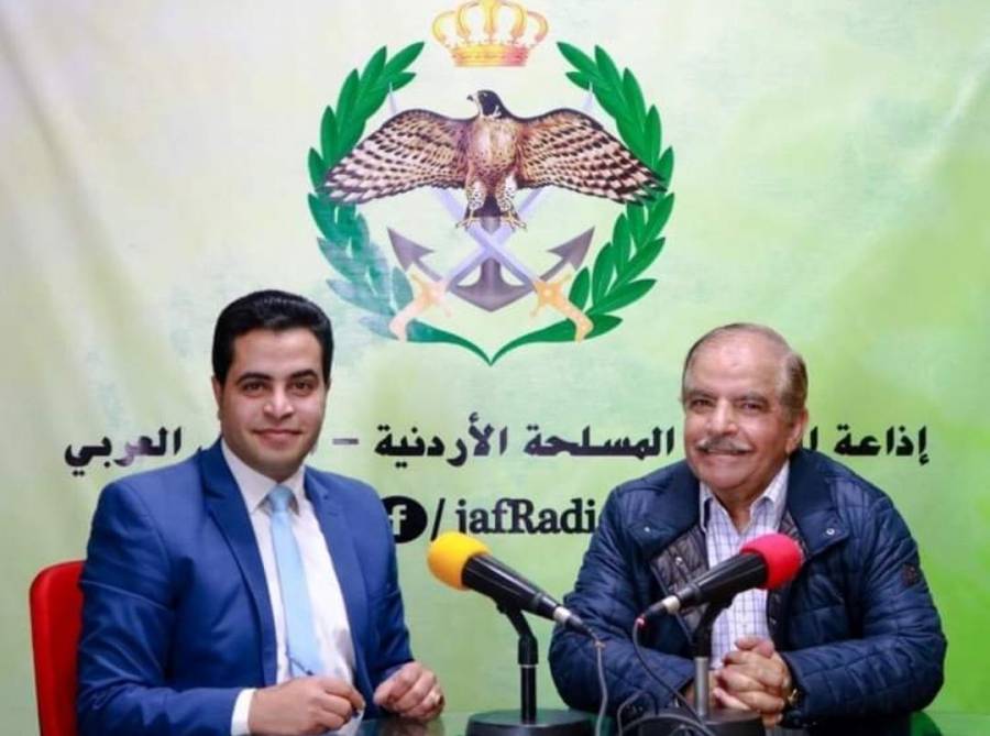 اذاعة الجيش العربي تستضيف  العين غازي الطيب ضمن برنامج اهل العزم