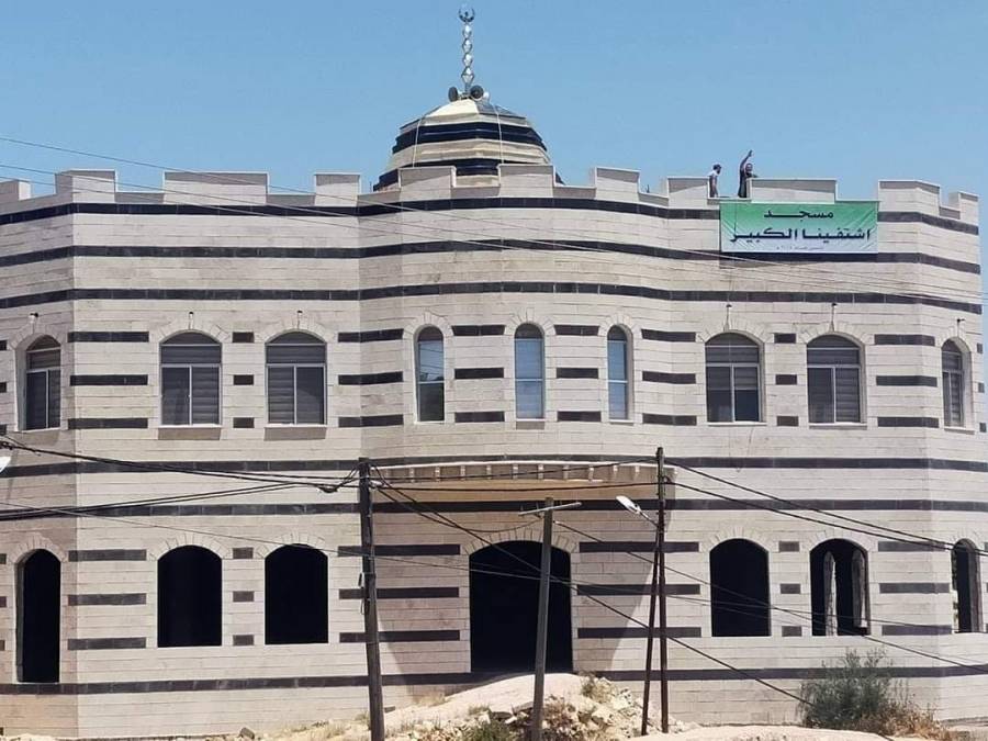 اهالي بلدة اشتفينا يستعدون لافتتاح مسجدهم الجديد  يوم غد الجمعة