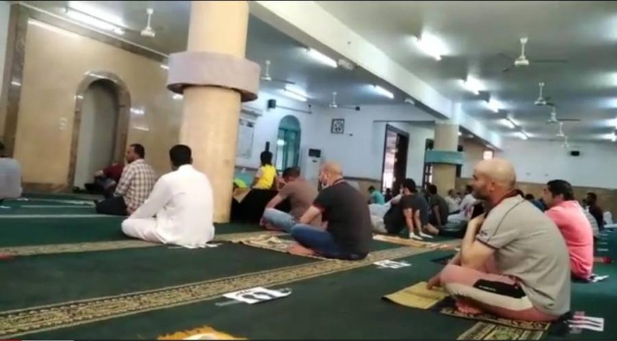 شاهد بالفيديو صلاة الجمعة في  مسجد ام سليم في خريبة السوق