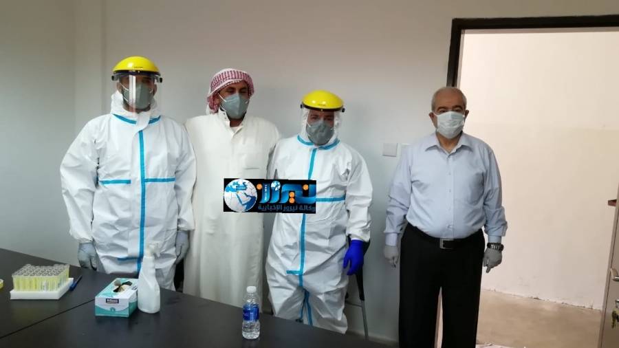 فرق الاستقصاء الوبائي  تقوم بأخذ عينات عشوائية من جميع موظفي شركة ريتاج للصناعات الدوائية